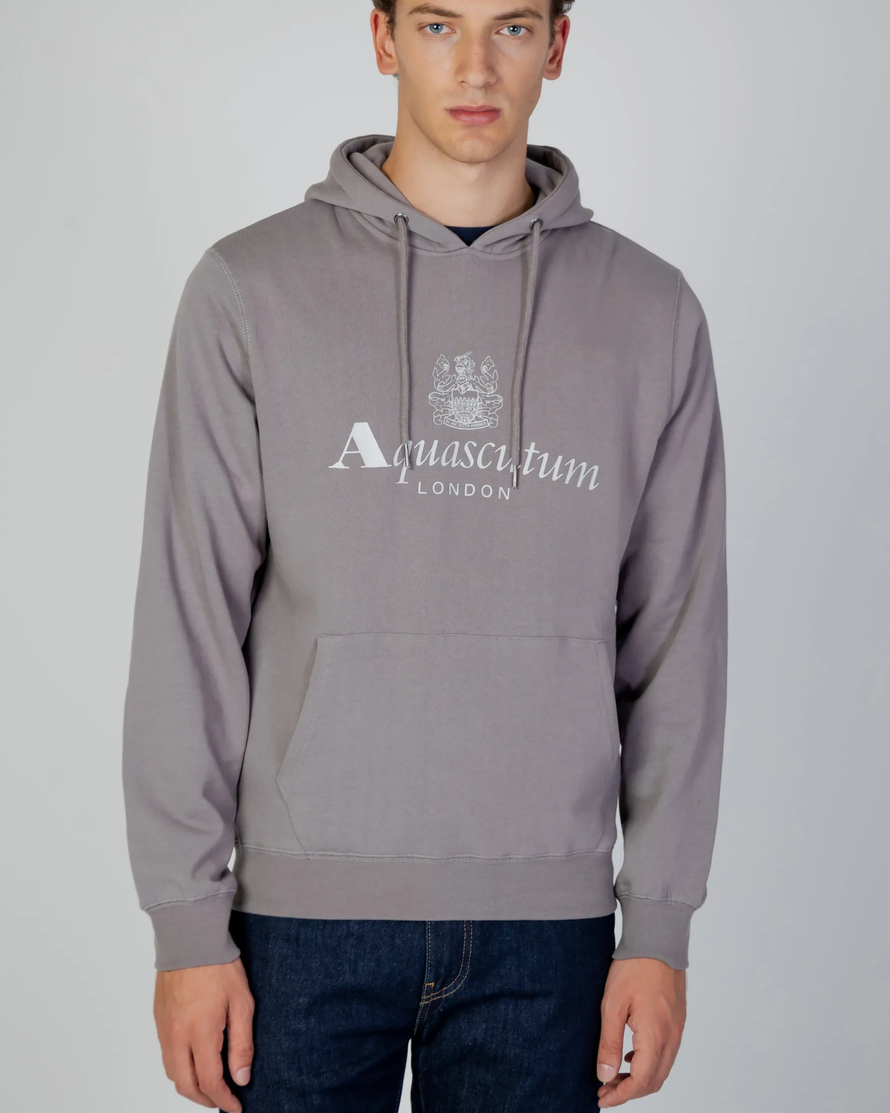 Discount Aquascutum Active Active Big Logo Hoodie Fleece