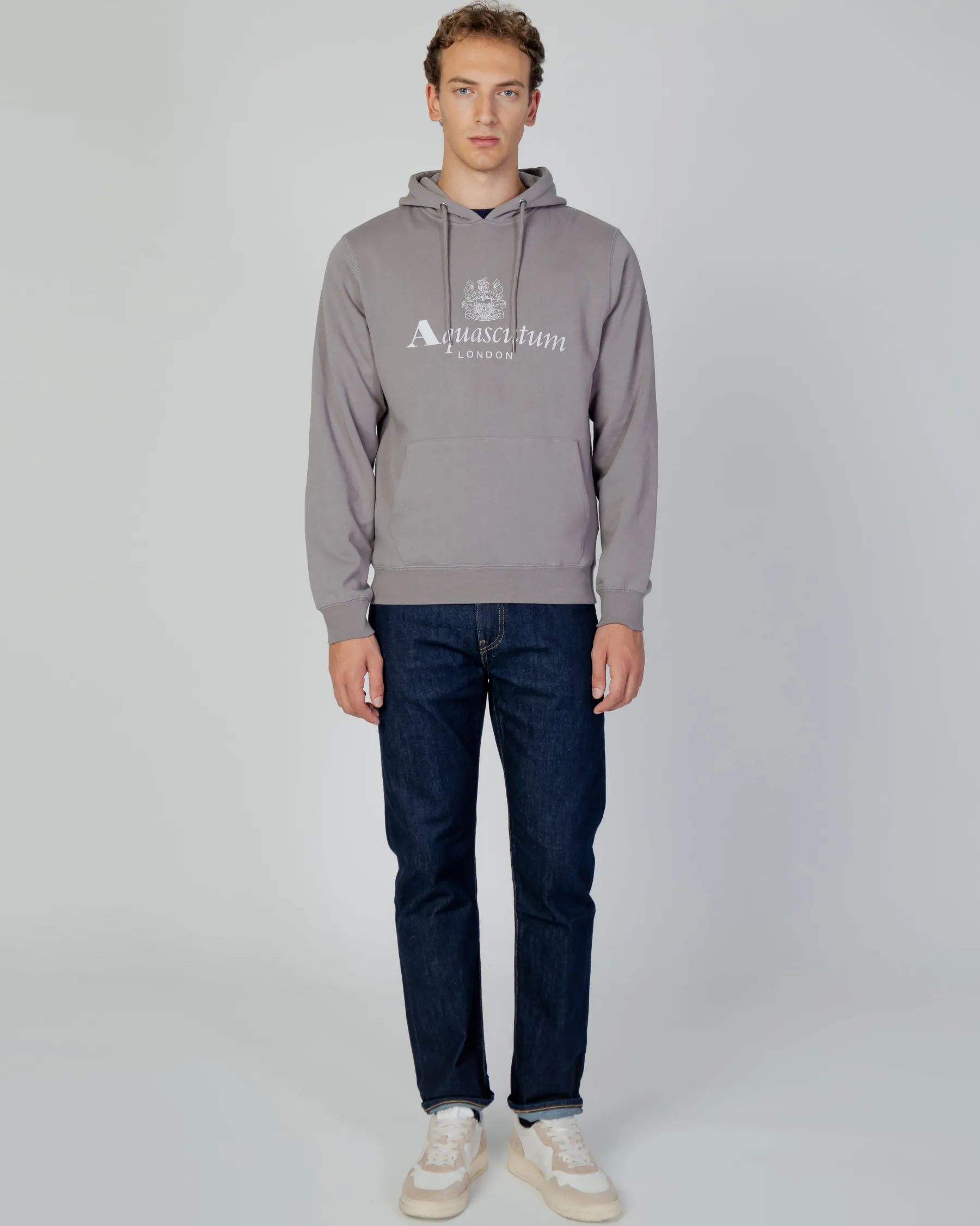 Discount Aquascutum Active Active Big Logo Hoodie Fleece