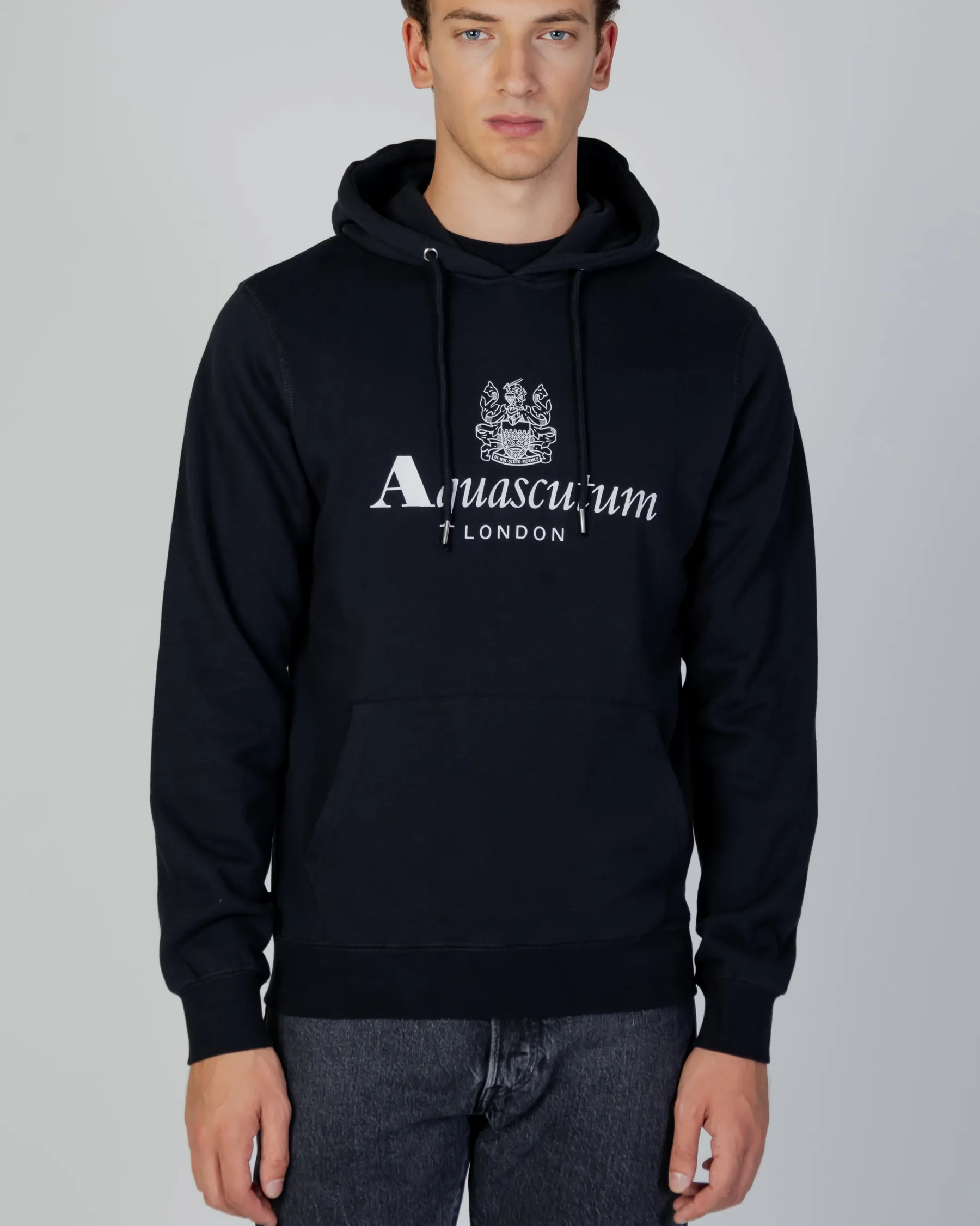 Clearance Aquascutum Active Active Big Logo Hoodie Fleece