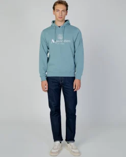 Aquascutum Active Active Big Logo Hoodie Fleece