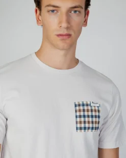 Clearance Aquascutum Active Active Check Pocket T-Shirt