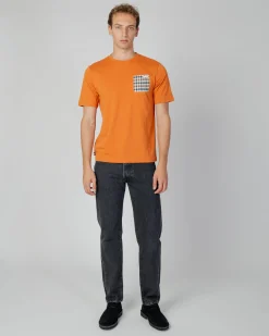New Aquascutum Active Active Check Pocket T-Shirt