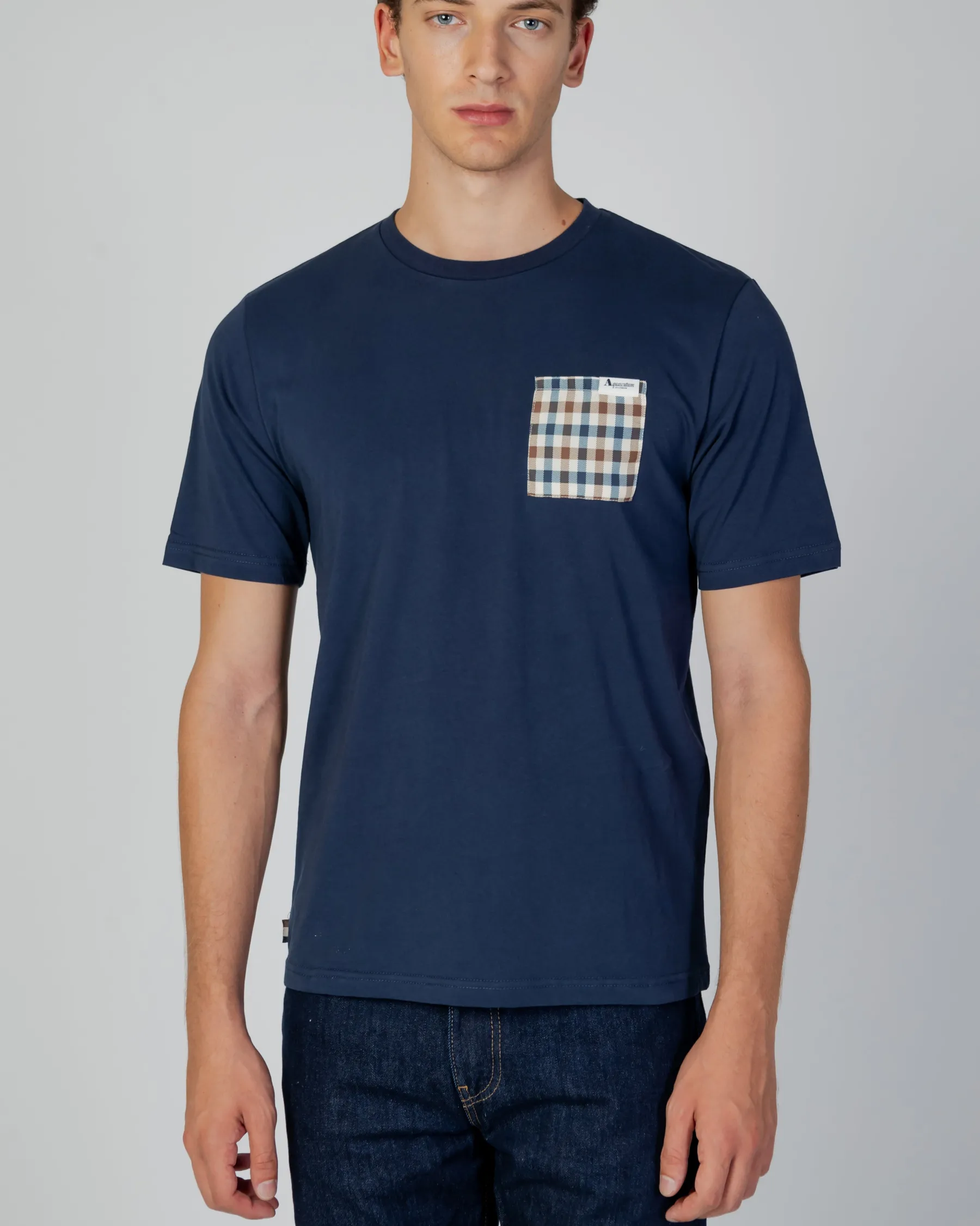 Aquascutum Active Active Check Pocket T-Shirt