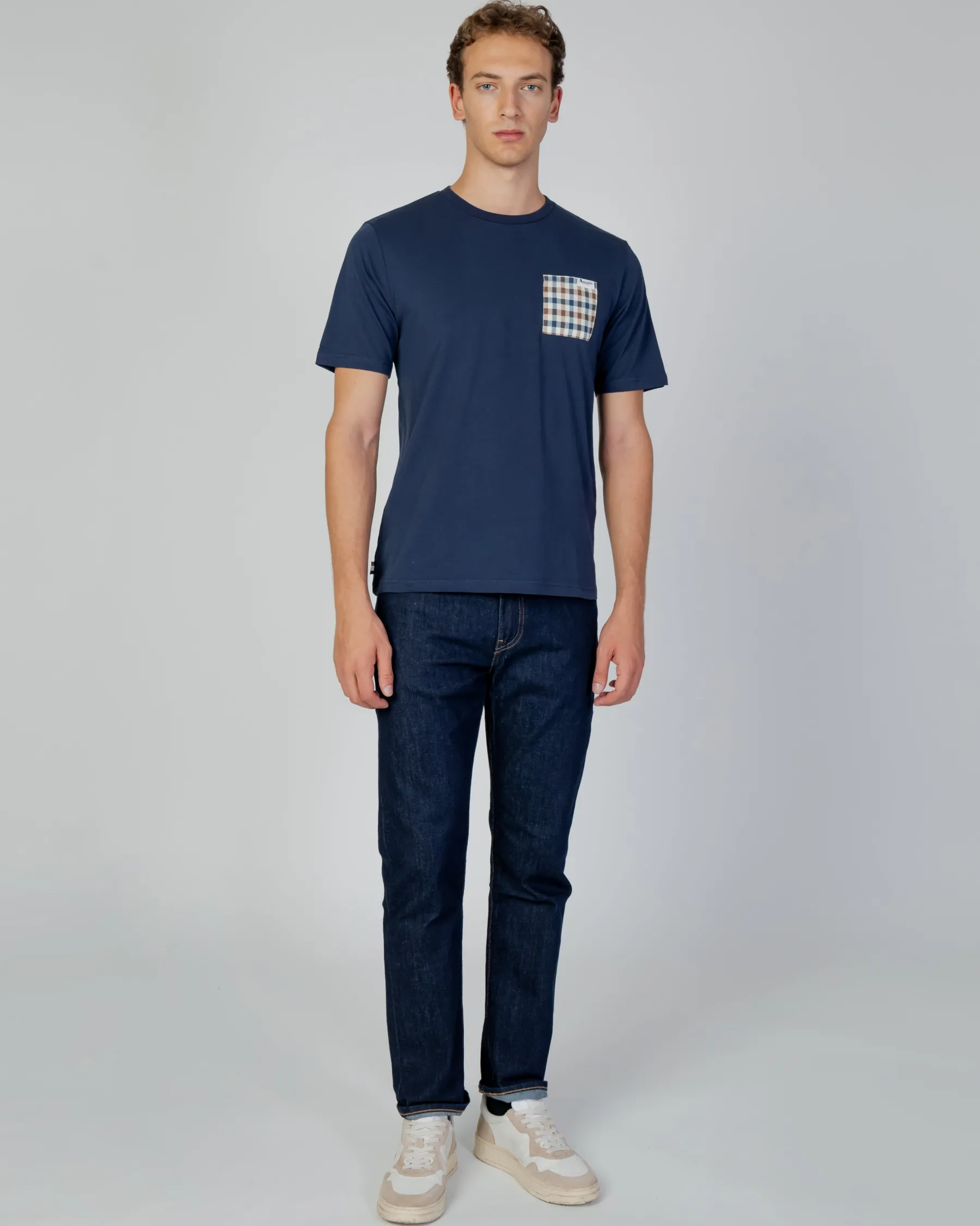 Aquascutum Active Active Check Pocket T-Shirt