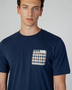 Aquascutum Active Active Check Pocket T-Shirt