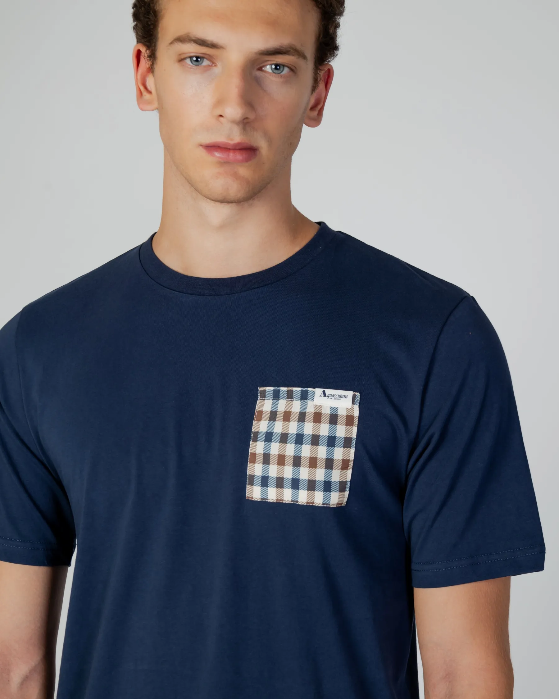 Aquascutum Active Active Check Pocket T-Shirt