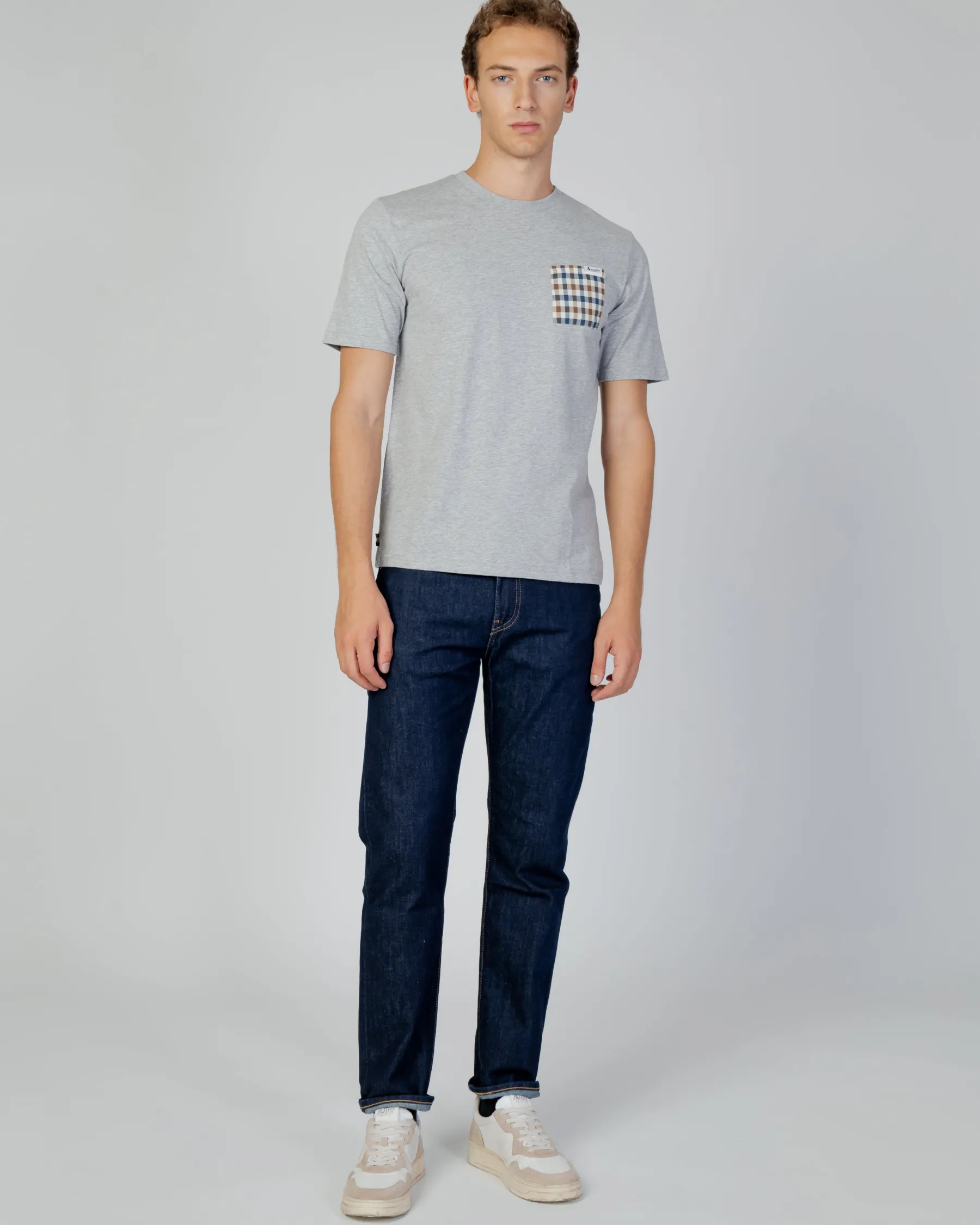 Sale Aquascutum Active Active Check Pocket T-Shirt