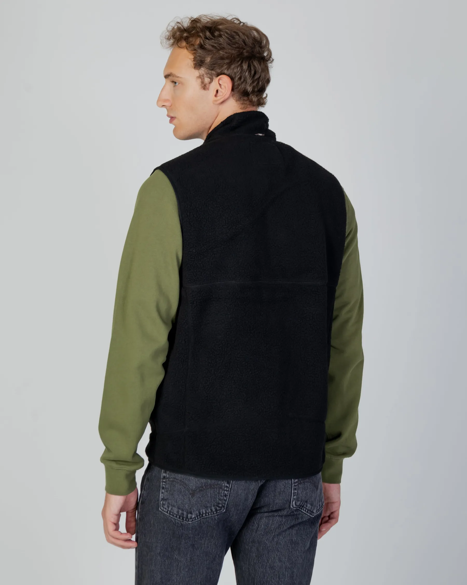 New Aquascutum Active Active One Color Sherpa Vest