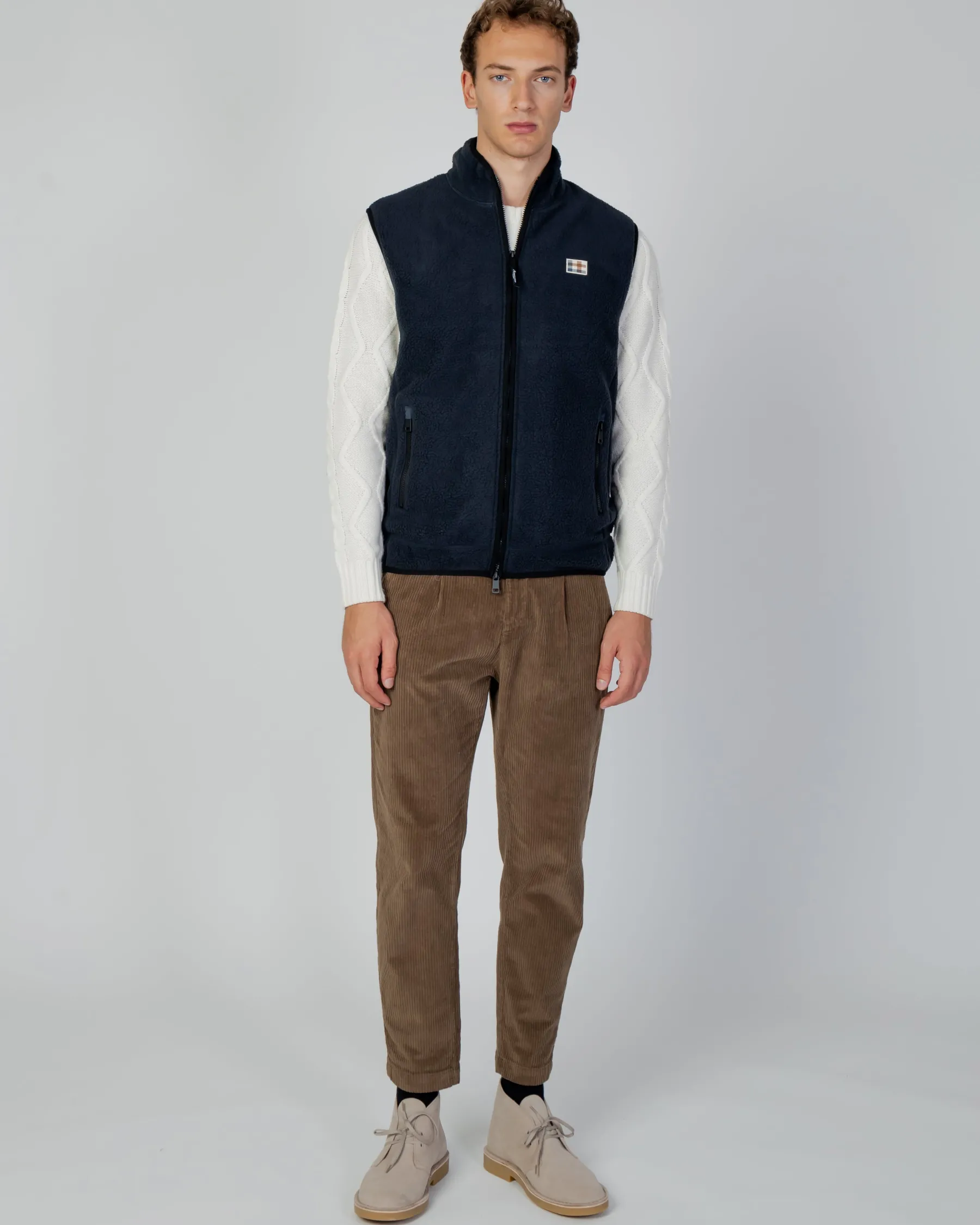 Sale Aquascutum Active Active One Color Sherpa Vest
