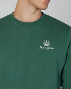 Hot Aquascutum Active Active Small Logo Crew Neck Fleece