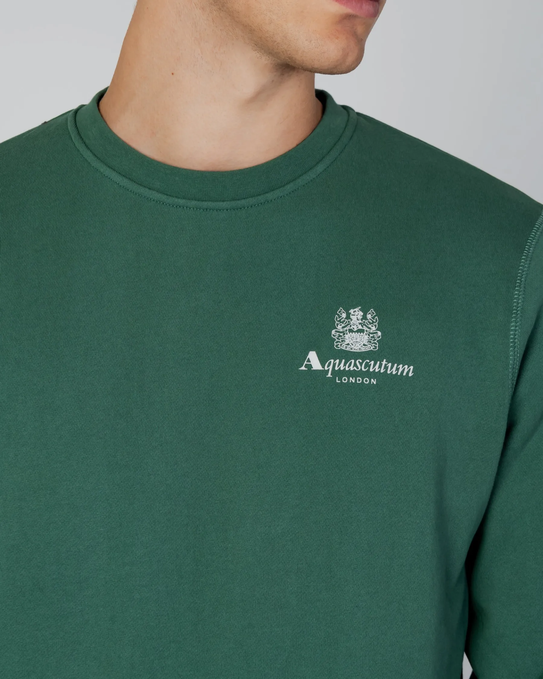 Hot Aquascutum Active Active Small Logo Crew Neck Fleece