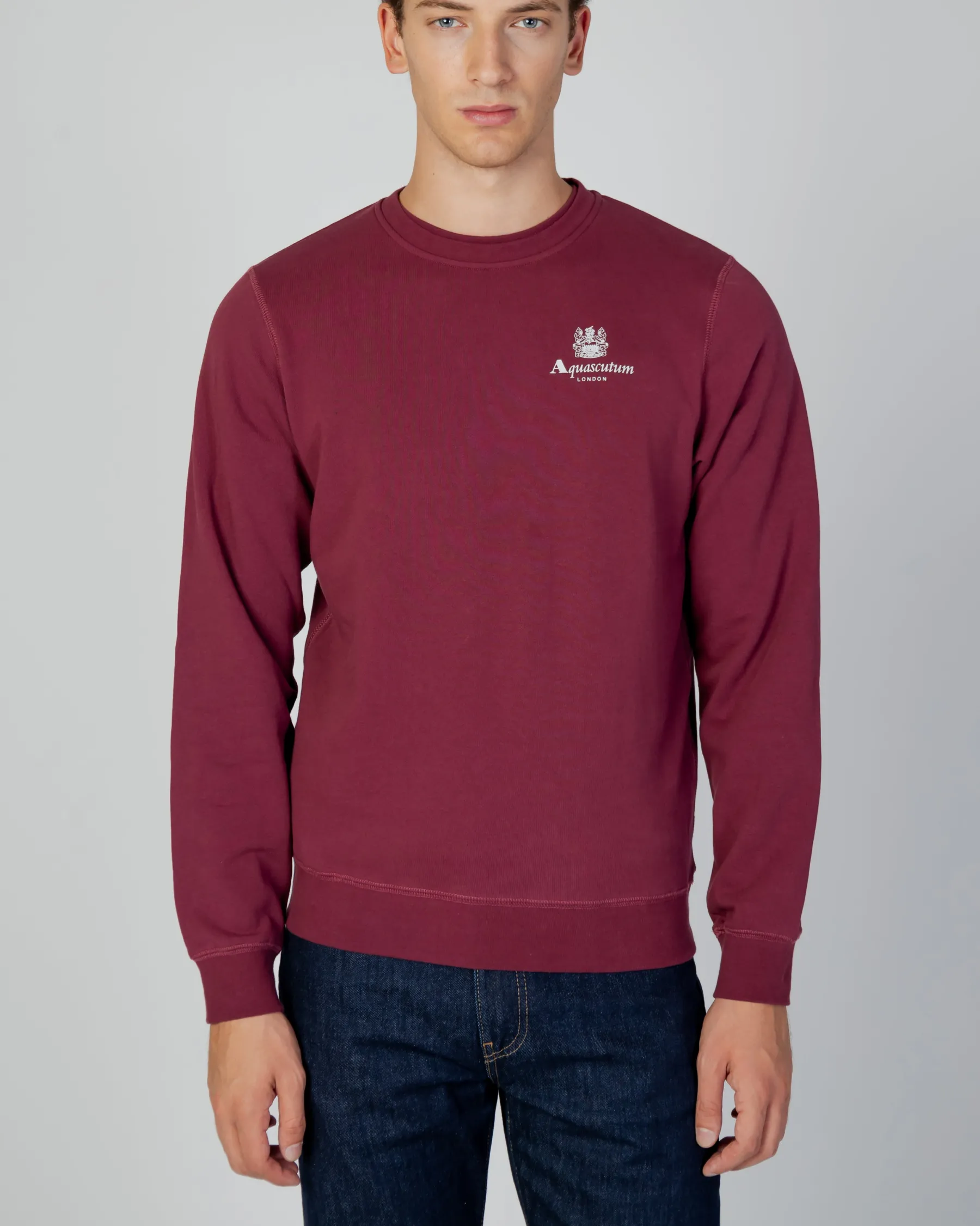 Discount Aquascutum Active Active Small Logo Crew Neck Fleece