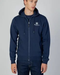 Aquascutum Active Active Small Logo Full Zip Hoodie Fleece