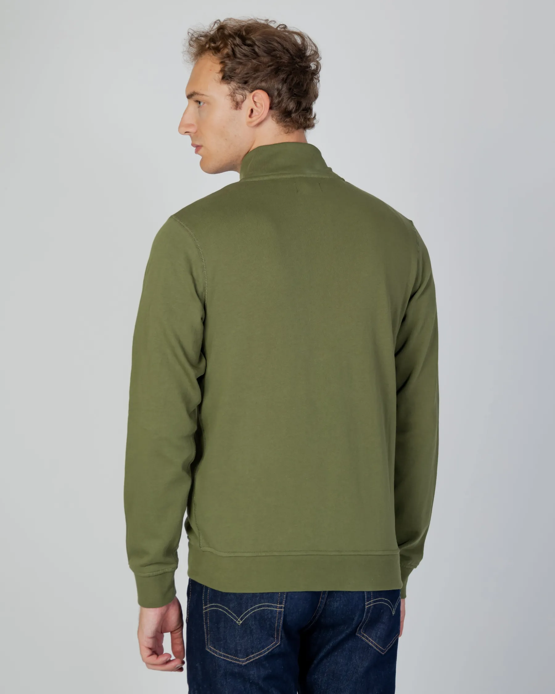 New Aquascutum Active Active Small Logo Full Zip Mock Neck Fleece