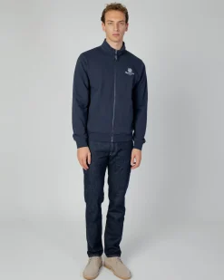 Hot Aquascutum Active Active Small Logo Full Zip Mock Neck Fleece