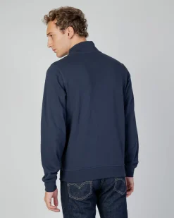 Hot Aquascutum Active Active Small Logo Full Zip Mock Neck Fleece