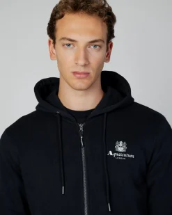 Clearance Aquascutum Active Active Small Logo Full Zip Hoodie Fleece