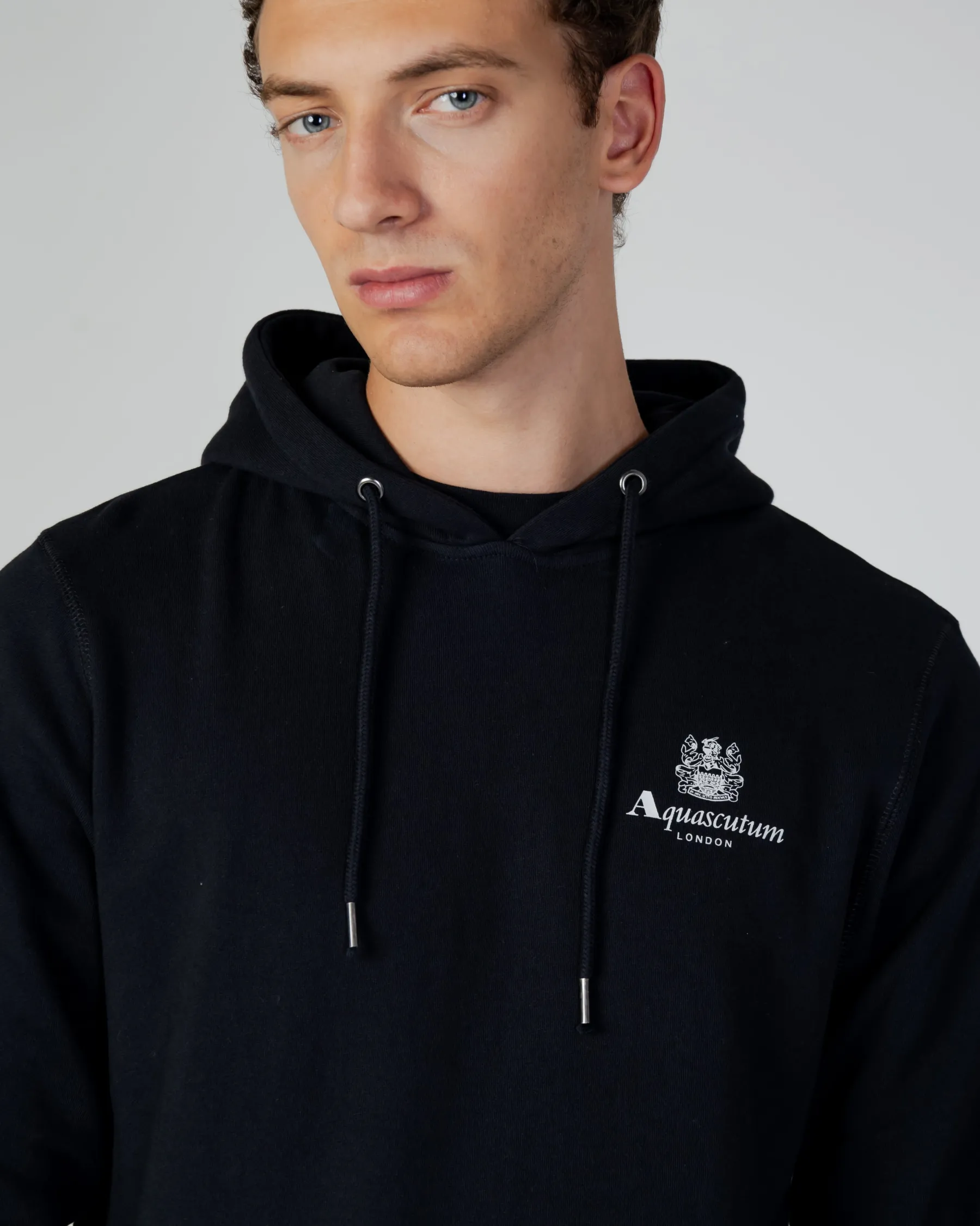 Discount Aquascutum Active Active Small Logo Hoodie Fleece