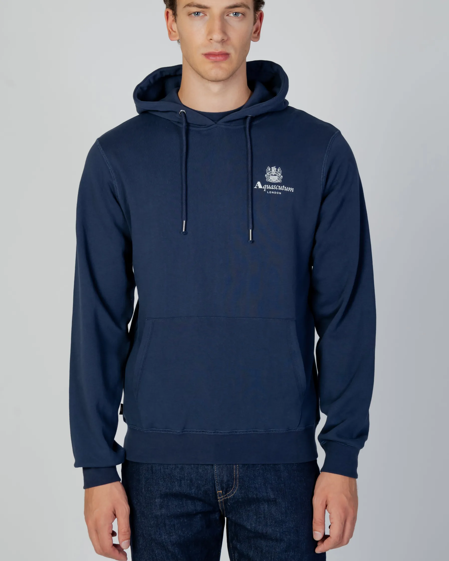 Hot Aquascutum Active Active Small Logo Hoodie Fleece
