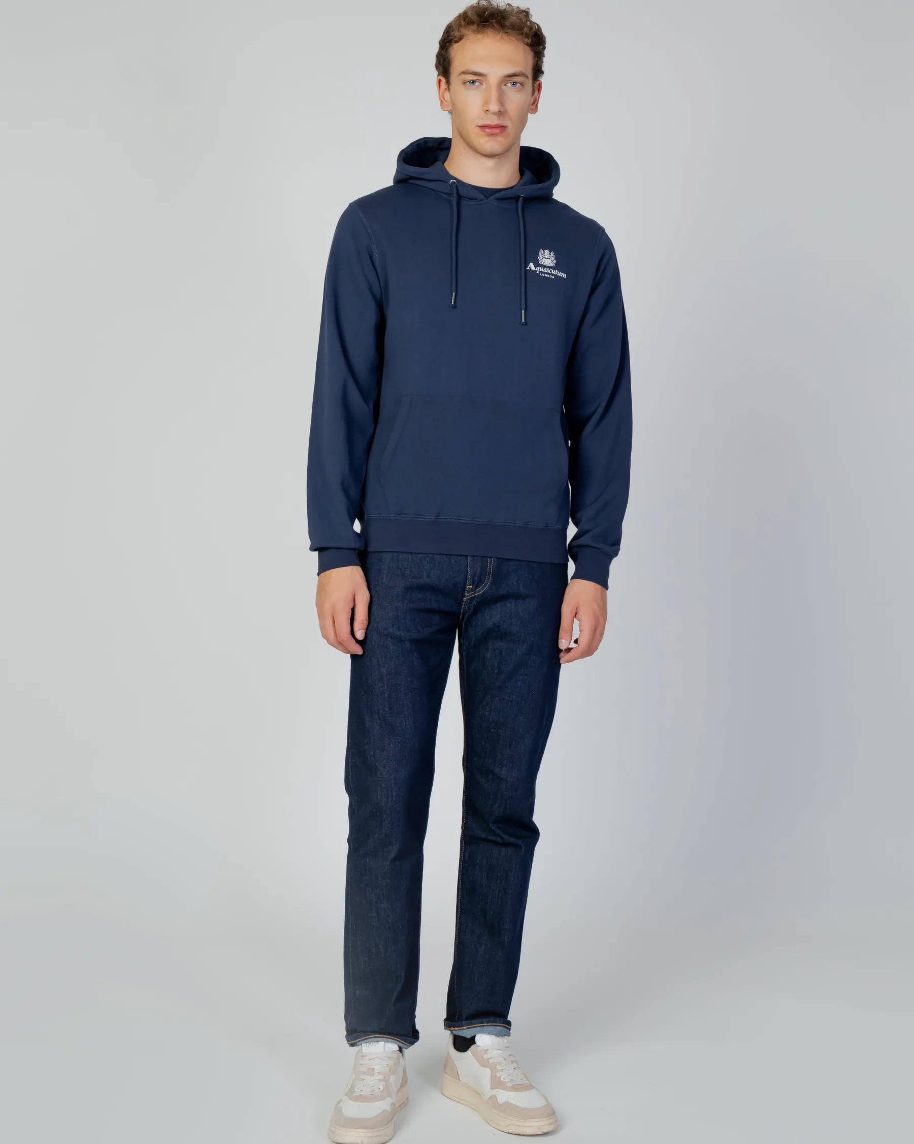 Hot Aquascutum Active Active Small Logo Hoodie Fleece