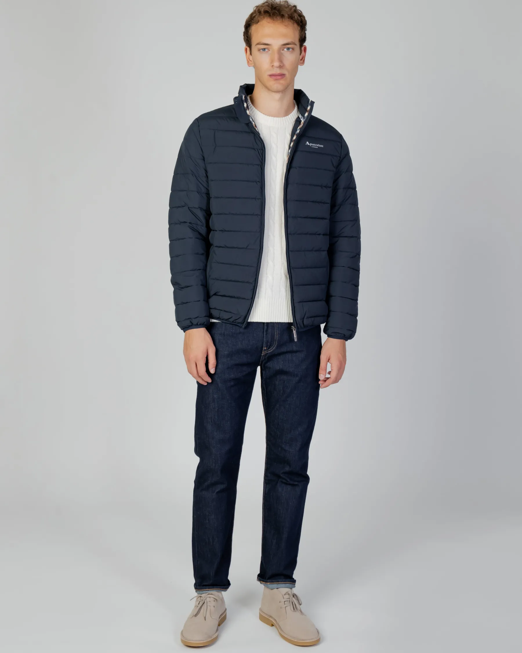 Clearance Aquascutum Active Active100Gr Mock Neck Jacket
