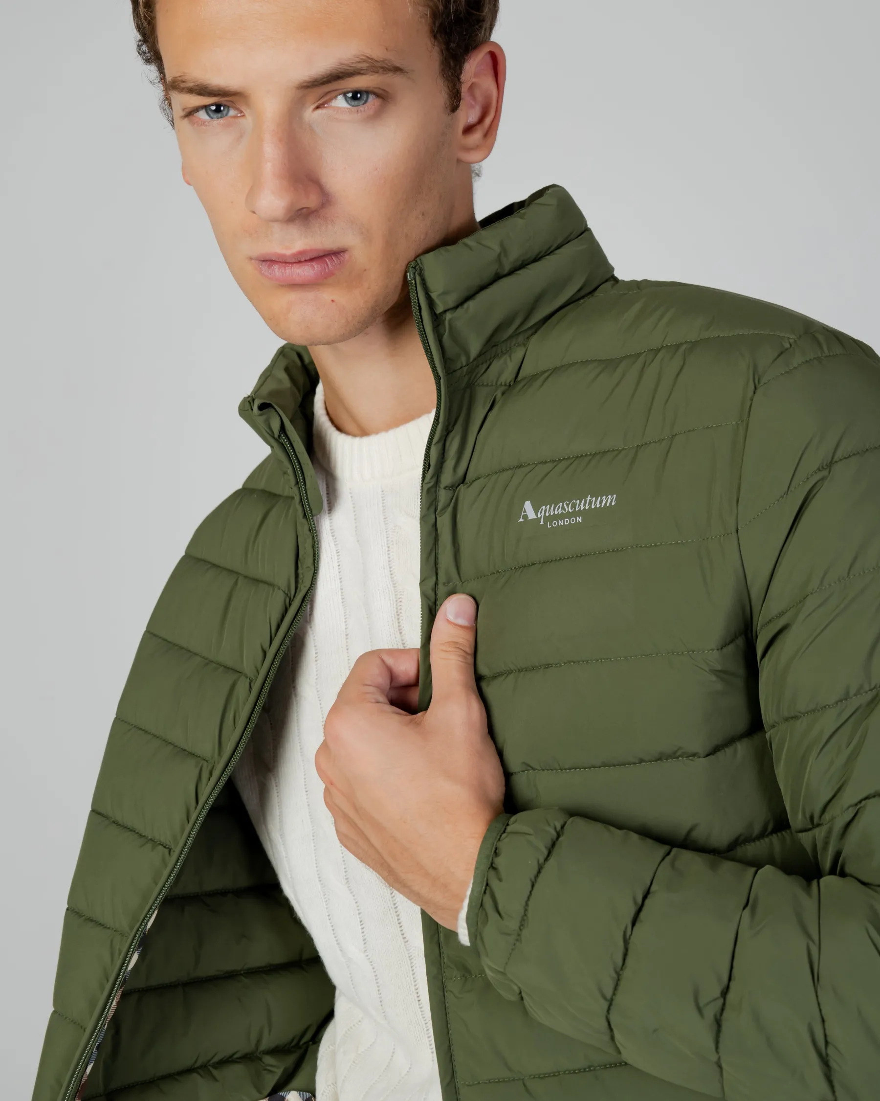 Aquascutum Active Active100Gr Mock Neck Jacket