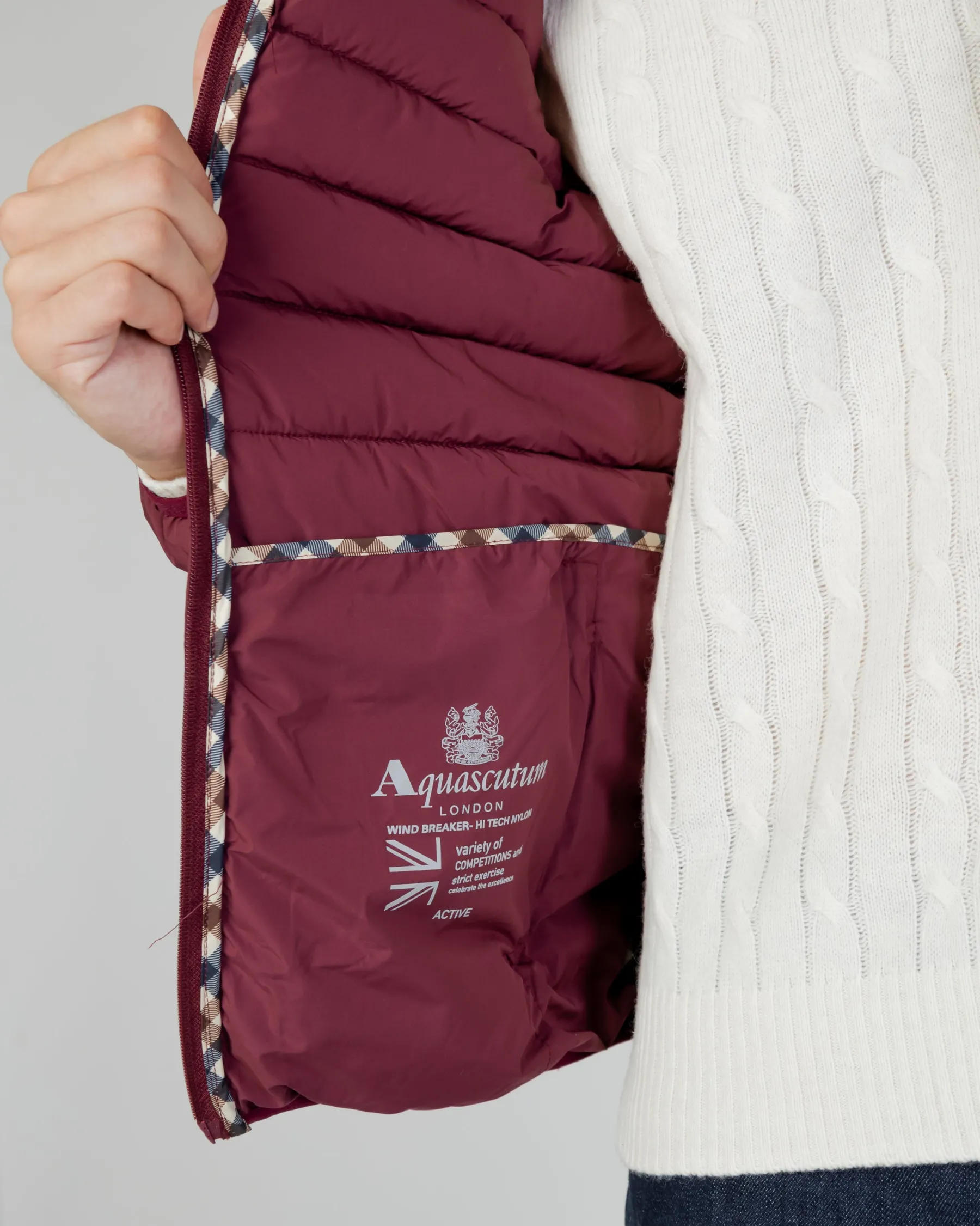 Best Aquascutum Active Active100Gr Mock Neck Jacket